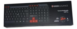 Teclado Kross Elegance Gamer Ke-k103v3 Preto Português Portugal