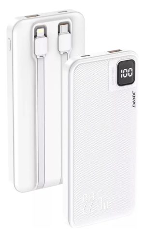 Carregador Danx Portátil Power Bank 10000mah Turbo Db21 Branco