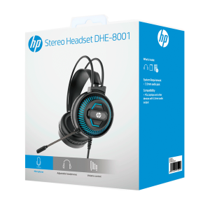 Headset Gamer HP, Conexão P2 - DHE-8001