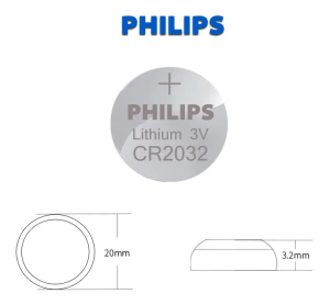 Bateria Pilha Cr2032 Philips C