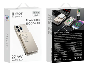 Carregador Power Bank Titanium Magsafe 10.000mah Pb-909
