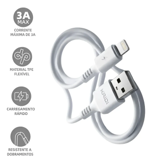 Cabo Para Iphone 6 7 8 X Xs 11 Se 12 Xr 13 14 Kaidi Usb