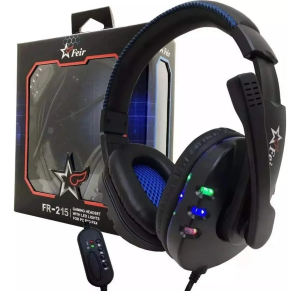 Headset Fone Microfone Gamer Rgb P/ Ps5 Ps4 Pc Usb Fr-215