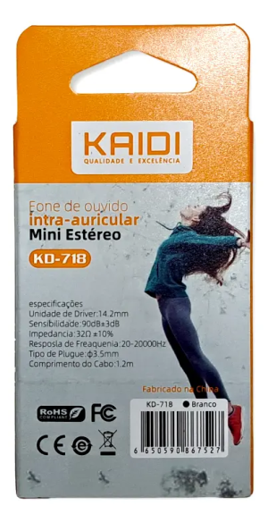 Fone De Ouvido De Alto Desempenho Som Perfeito Kaidi