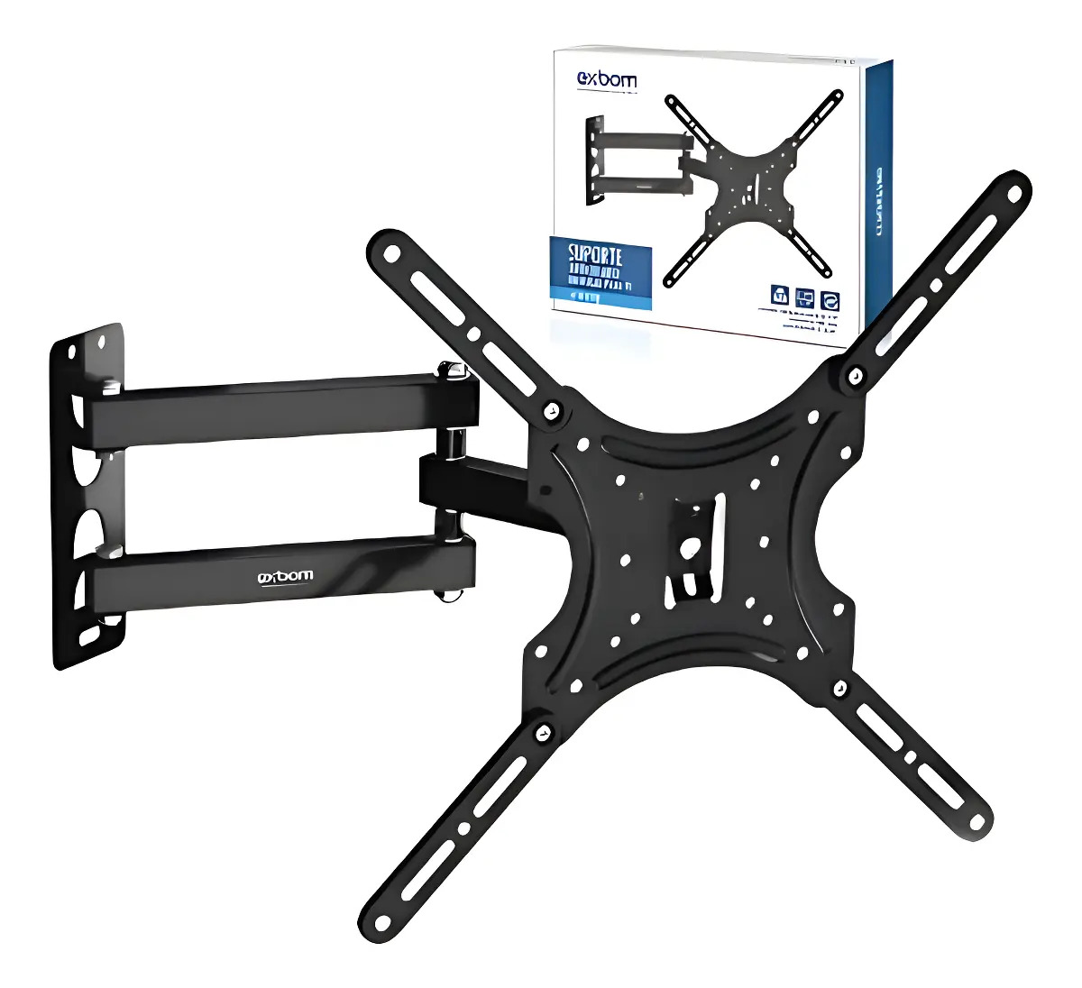 Suporte Articulado Tv De Parede 26 A 55 Exbom Sptv-e330 Pret