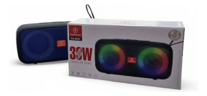 Caixa De Som 30w Portáti Kapbom Potente Ka-8053 Rádio C/ Luz Diversa