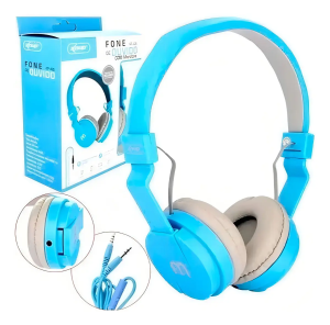 Fone de Ouvido Knup KP 428 In-Ear Azul Com Microfone