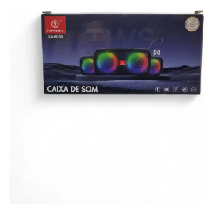 Caixa De Som 30w Portáti Kapbom Potente Ka-8053 Rádio C/ Luz Diversa