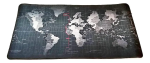 Mouse Pad Gamer Grande Exbom 70x35cm Antiderrapante Mapa Mundi