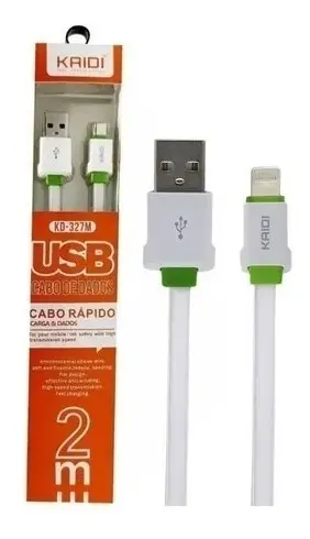 Cabo Carregador Kaidi 2 Metros Para Iphone 6 7 8 Xs 11 - Imagem 5