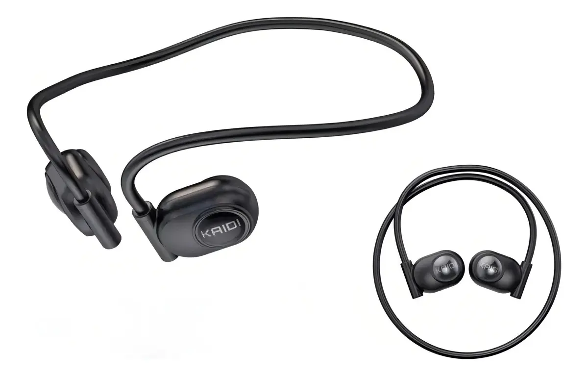 Fone Esportivo Kd-907 Kaidi Condução Óssea Bluetooth Cor Preto - Imagem 5
