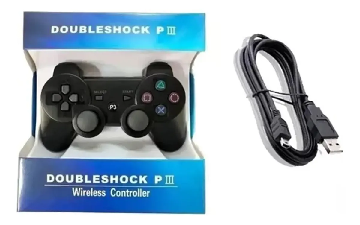 Controle Manete Compativel Ps3 Playstation 3 Sem Fio Wireles - Imagem 5